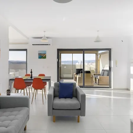 Modern 2 Bedroom Penthouse With Huge Terrace And Sea Views - 2 Mins From Sea - Qawra St. Paul's Bay Exterior photo